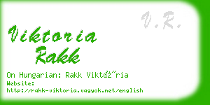 viktoria rakk business card